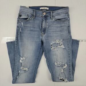 Kancan slim skinny jeans distressed 9/28 womens blue‎ denim 5141